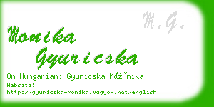 monika gyuricska business card